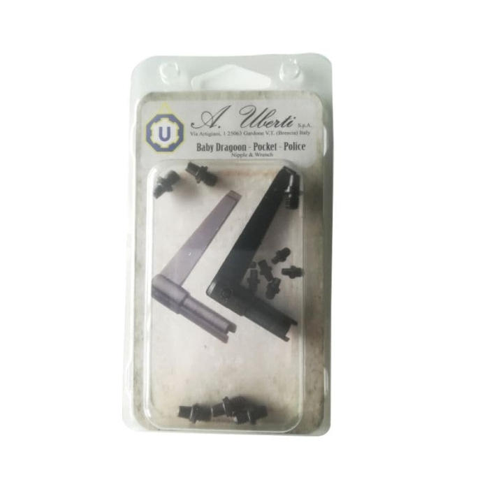 Zestaw klucz i kominki Uberti - do rewolwerów czarnoprochowych